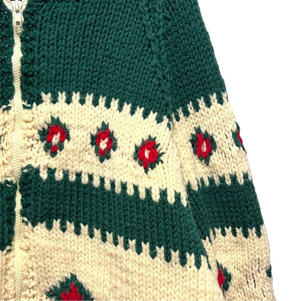 🧶 Vintage Hand Knit Pattern Cardigan size XL - Picture 4 of 4